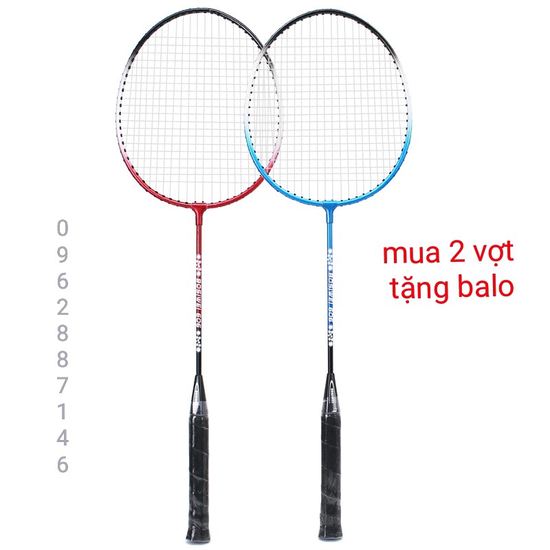 Vợt cầu lông cao cấp bộ 2 vợt tặng kèm balo