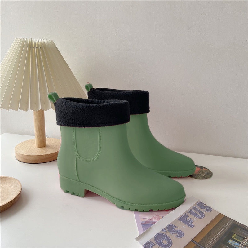 Giày Bốt Martin Đi Mưa Đế Dày Tăng Chiều Cao Chống Trượt / Thấm Nước / Mài Mòn Màu Sắc Thời Trang Cho Nữ