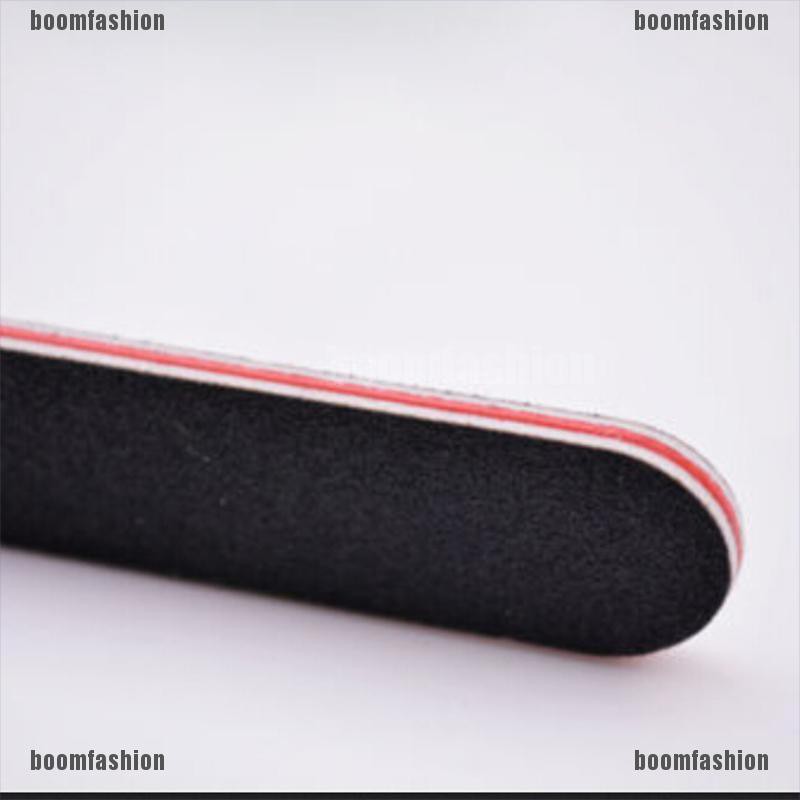 [BOOM] 3 PCs New Black Double Sided Nail Art Manicure Sanding File Buffer Grits 100/180 [Fashion]