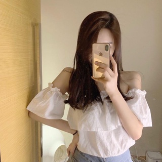Áo trễ vai croptop nữ tính