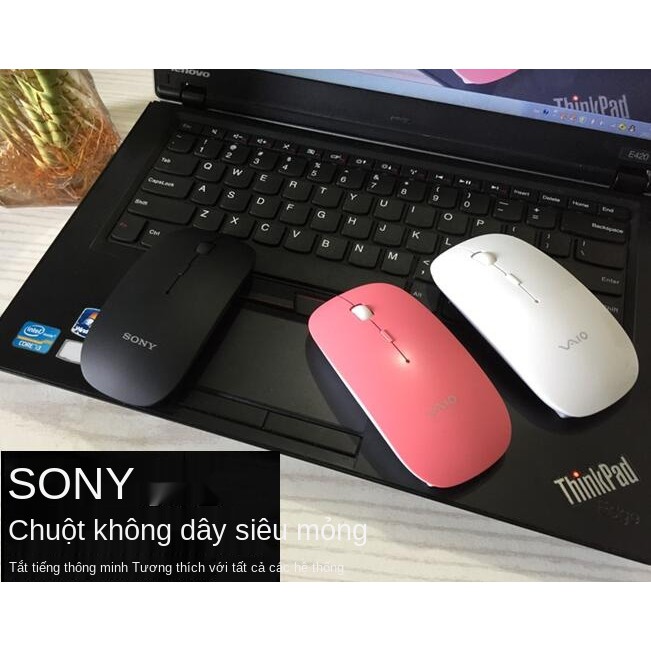 Máy tính Sony Chuột không dây Slim Mute Mouse xách tay đa năng để bàn Tất cả trong một văn phòng tại nhà
