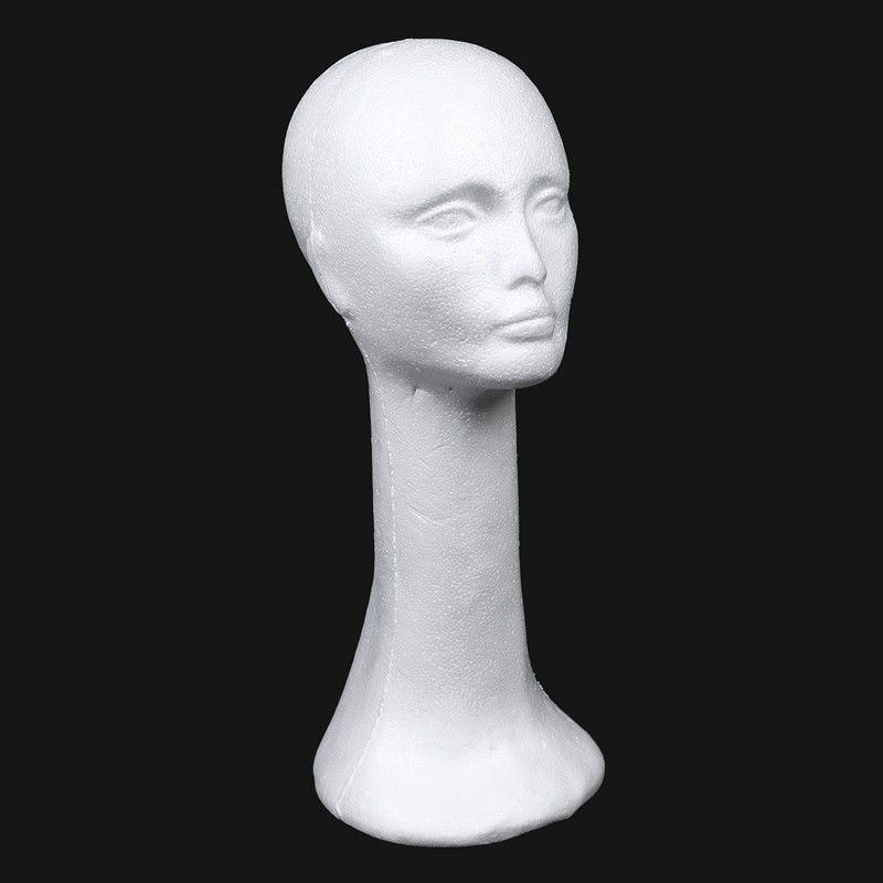 Đầu ma nơ canh nữ đội tóc giả 55 cm