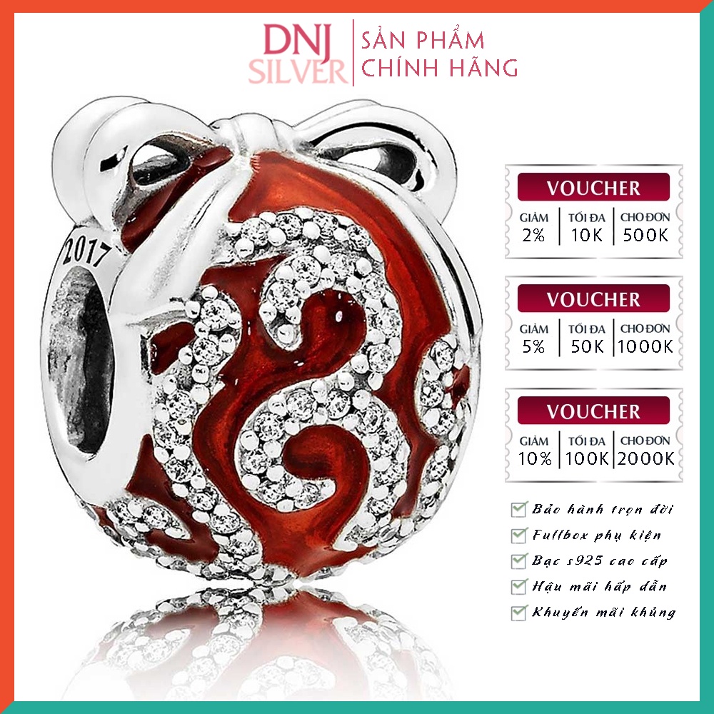 Charm bạc 925 cao cấp, hàng chuẩn bạc - Charm Limited Edition Bright Ornament thích hợp để mix vòng tay charm - DN317