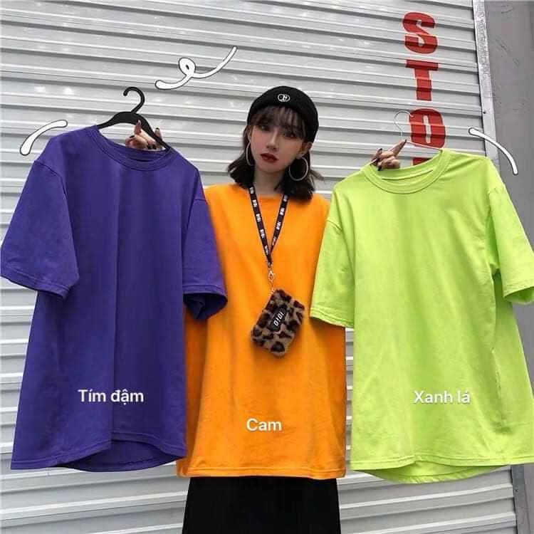 Áo nam nữ unisex tay lỡ form rộng , Áo trơn form rộng Oversize trơn cao cấp AOSSI