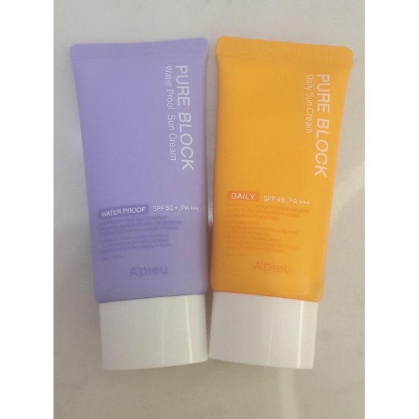 (Thanh lý)set 2 kem chống nắng A'pieu pure block sun cream