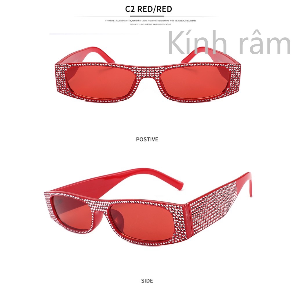 Kính hình chữ nhật cỡ nhỏ thời trang dành cho nữ