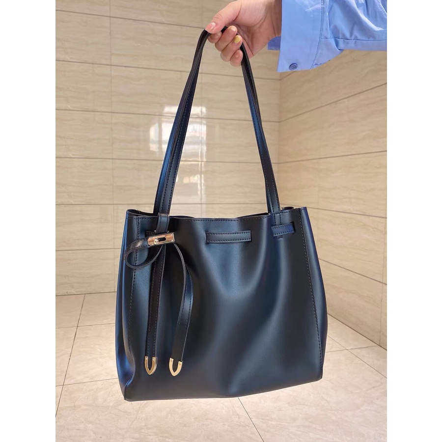 Túi tote da công sở đeo vai tặng kèm ví vừa A4 P101