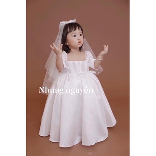 Váy công chúa angel Nhung Nguyễn Váy Đầm Công chúa Bé Gái Cao Cấp Tặng Kèm Cài