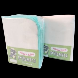 Khăn sữa cuốn biên pikatu 5 lớp 27*32 1 gói 10 khăn