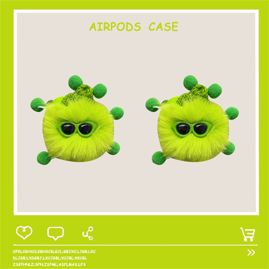 Vỏ bảo vệ hộp sạc tai nghe thích hợp cho apple airpods 1/2/3 pro kiểu dáng quái vật