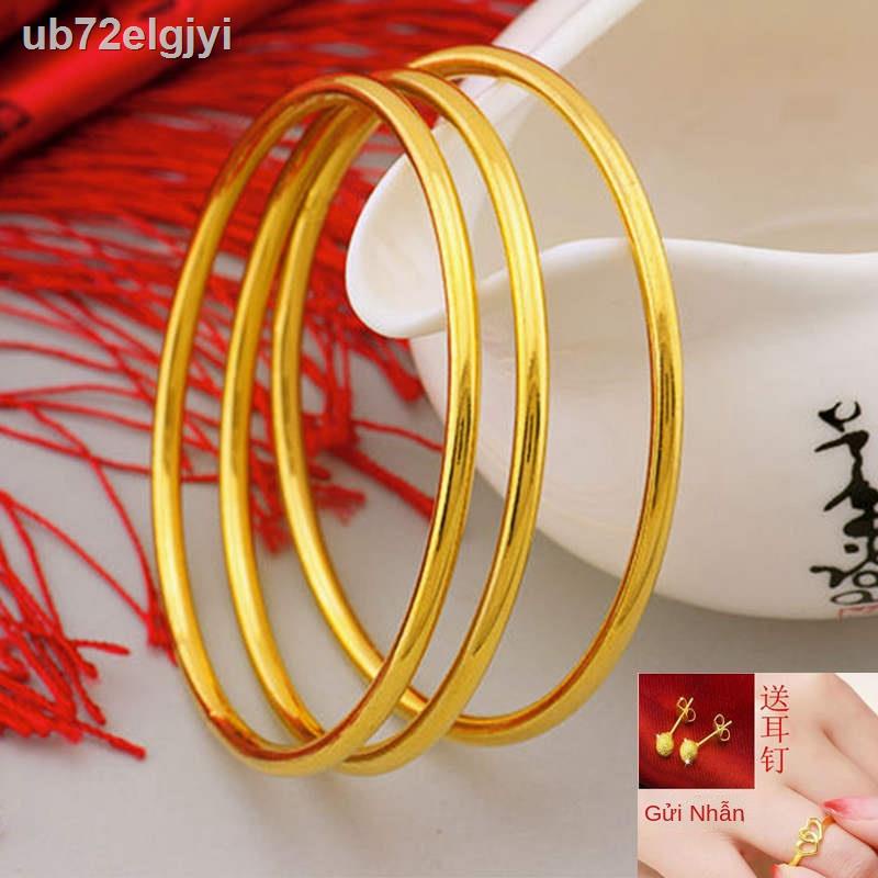 (Date mới)✶〖Gửi nhẫn + tặng đinh tán tai〗 Vòng tay rắn Sansheng III đầy sao cát vàng vòng tay nữ trang sức không phai
