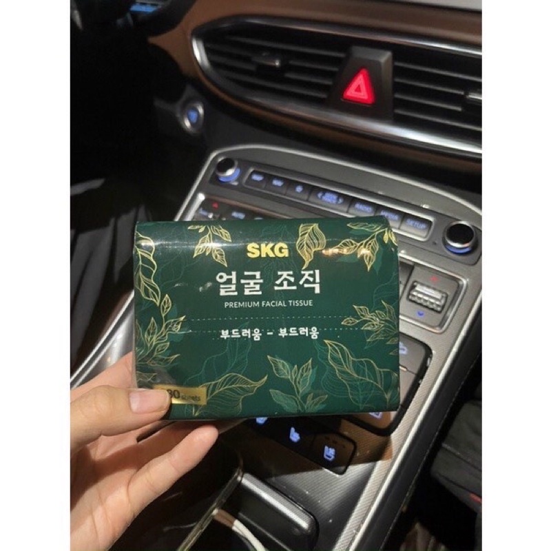 [1 GÓI] Khăn giấy Gấu trúc trà xanh Hàn Quốc siêu dai, không tẩy trắng