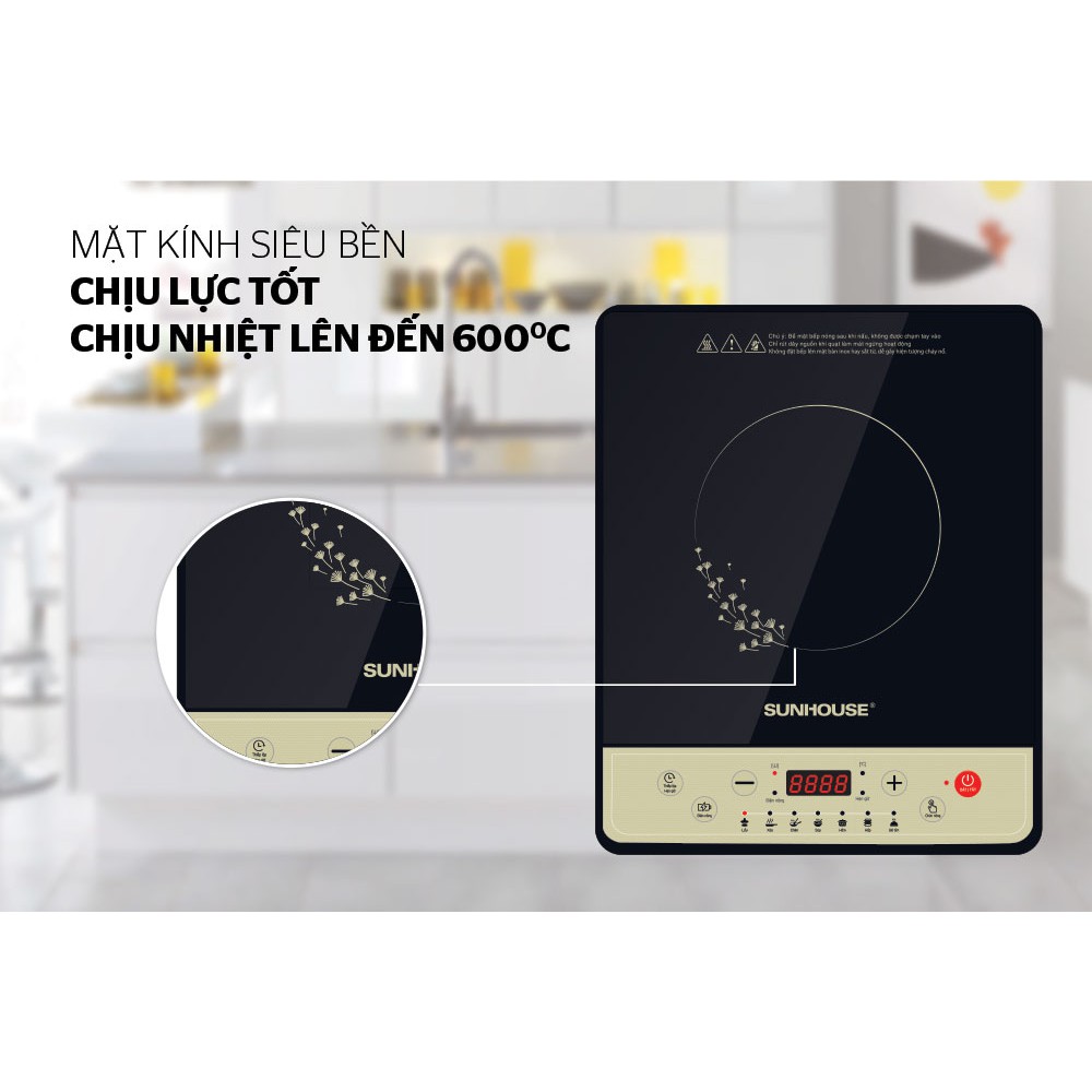 Bếp Điện Từ Cơ Sunhouse SHD6148 / SHD6160 - Tặng Kèm Nồi Lẩu