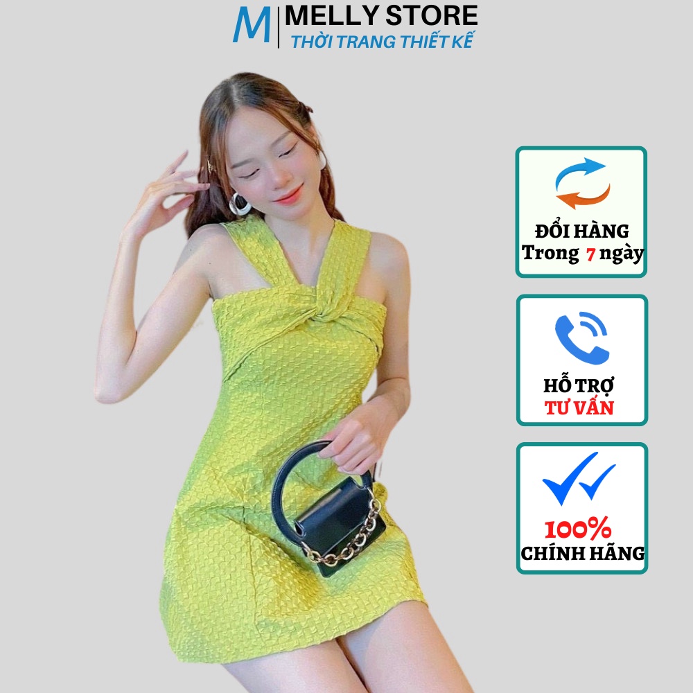 Đầm Hai Dây MELLYSTORE, Đầm Trễ Vai Chất Liệu Vải Xốp Cao Cấp Nhiều Màu Đẹp Quyến Rũ,Sang Trọng - Hàng Thiết Kế