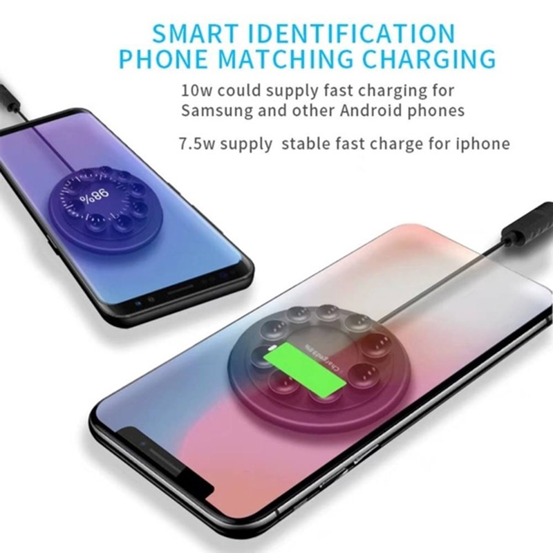 Bộ Sạc Không Dây Nam Châm Tự Động Sạc Nhanh 2019 Cho Iphone Samsung Xiaomi Huawei