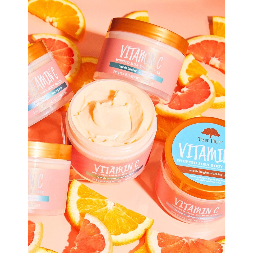 Whipped body butters Tree hut 240g - Kem dưỡng thể số 1 Hoa Kì- Nhiều mùi hương- Bơ dưỡng thể tree hut