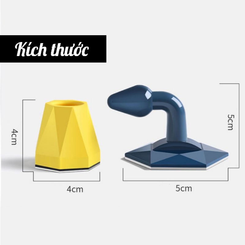Chân giữ cửa chống va đập silicone dán tiện lợi