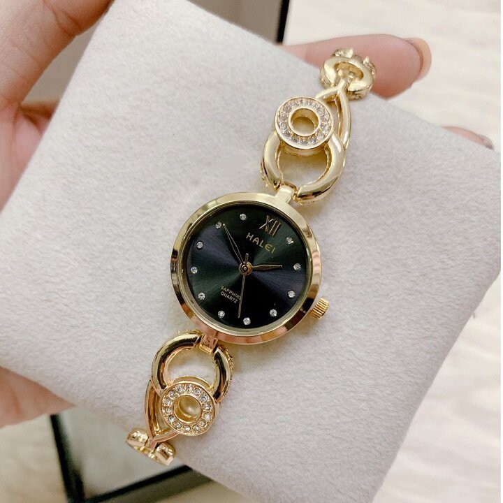 [Mã FAMAYFA2 giảm 10K đơn 50K] Đồng Hồ Nữ Halei Dạng Lắc Tay Trẻ Trung Sành Điệu Tặng Kèm Hộp Đựng | BigBuy360 - bigbuy360.vn