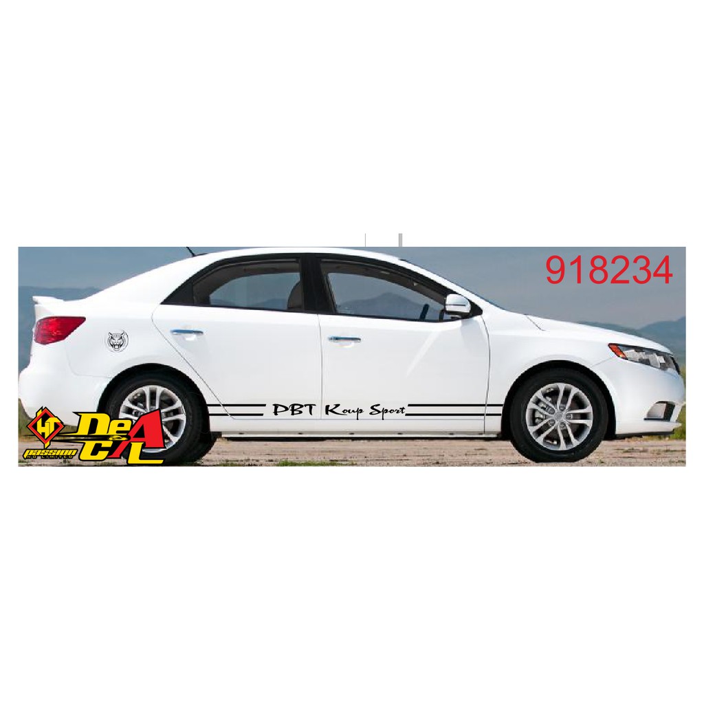 Tem dán sườn ô tô 4 chỗ Kia Morning - Decal ô tô siêu bền- 917571, 918200, 918234, 918432