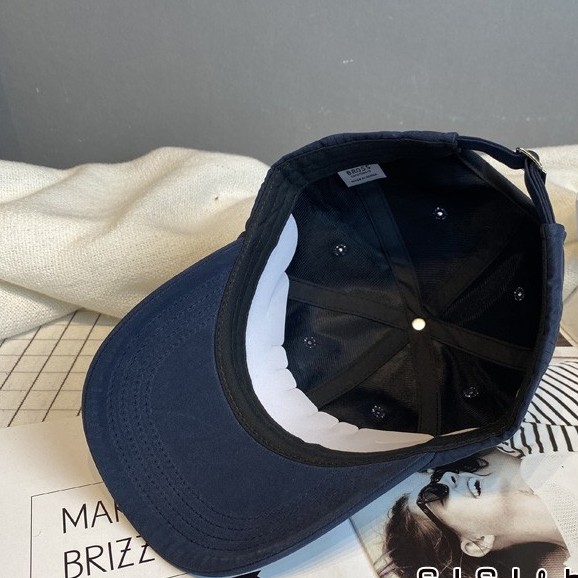 Mũ Lưỡi Trai Thêu Chữ Nhỏ Mũ Lưỡi Trai Hip-hop Mũ Lưỡi Trai Họa Tiết Chữ Thời Trang Hàn Quốc Thu đông