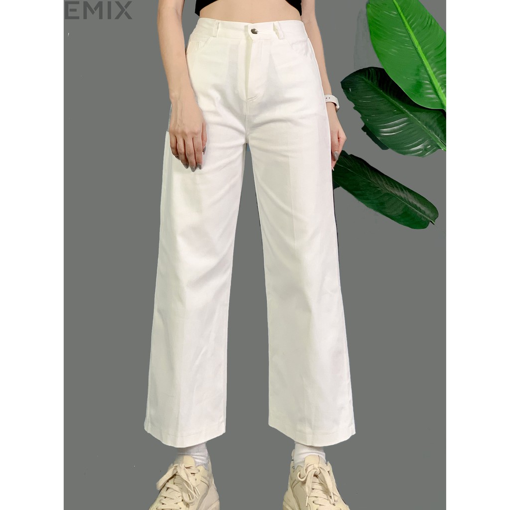 [Mã WABRLOW5 giảm 15% đơn 300K] Quần cullotes chất thô ống xuông hàng đẹp EMIX | BigBuy360 - bigbuy360.vn