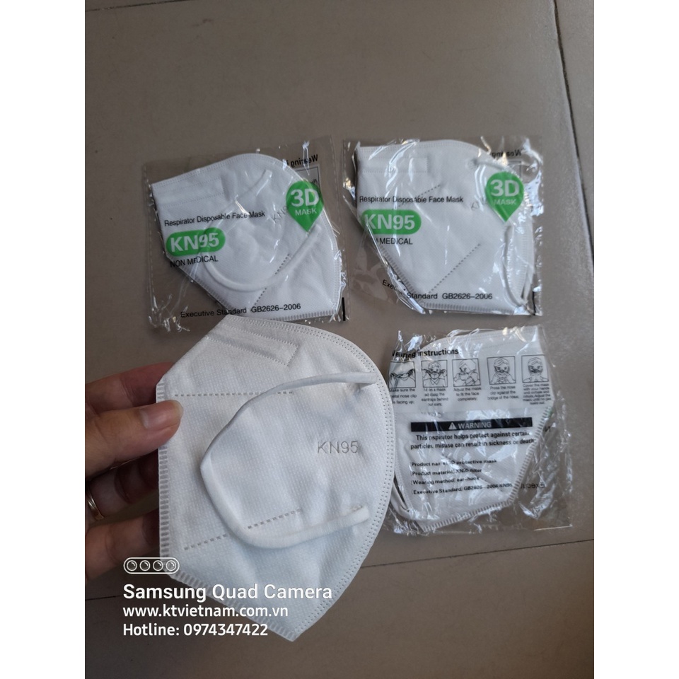 KHẨU TRANG N95 lọc bụi PM2.5 >95% bảo vệ hô hấp CÓ NẸP MŨI