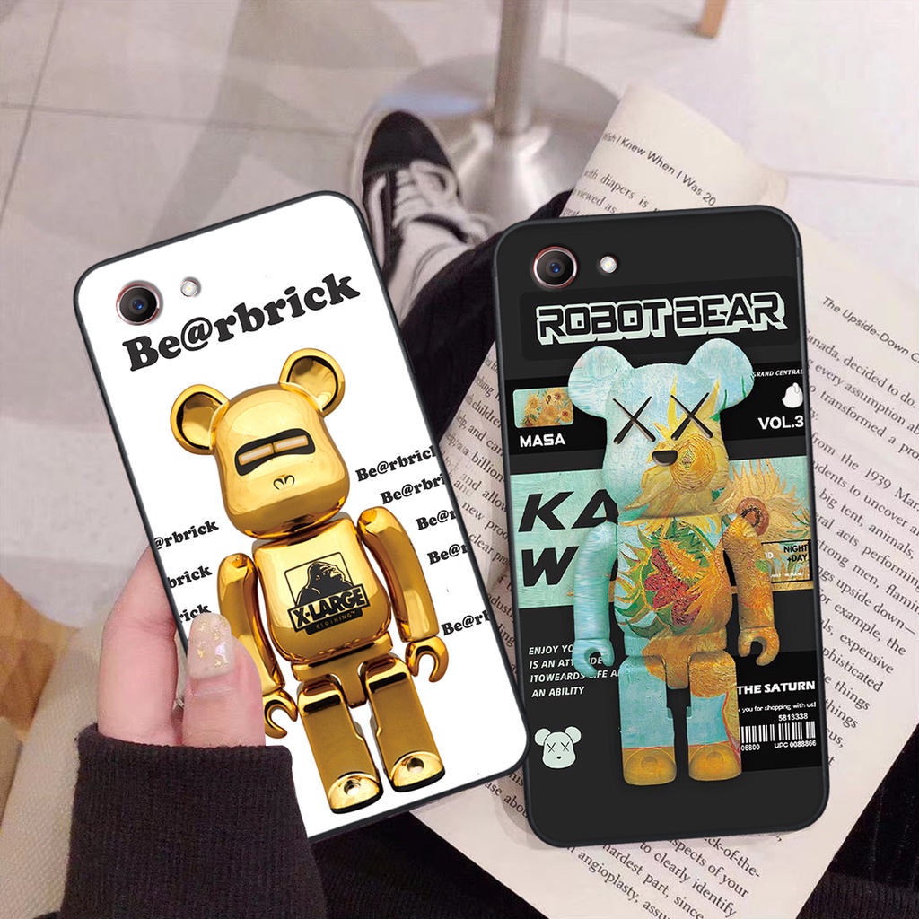 Ốp Oppo F7 YOUTH  in hình gấu bearbrick nổi 3d siêu đẹp