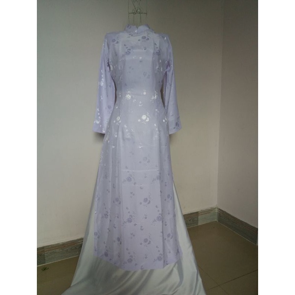 ÁO DÀI GẤM NỮ SINH CAO CẤP KÈM QUẦN