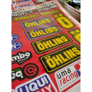 Sét Tem Dán xe Máy 30 Tem Online, Nitron