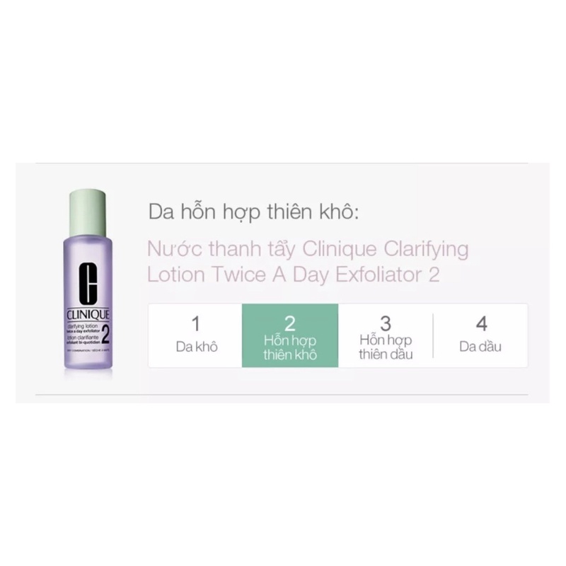 [Unbox] Nước Thanh Tẩy Dành Cho Da Hỗn Hợp Clinique Clarifying Lotion Twice A Day Exfoliator 2 60ml