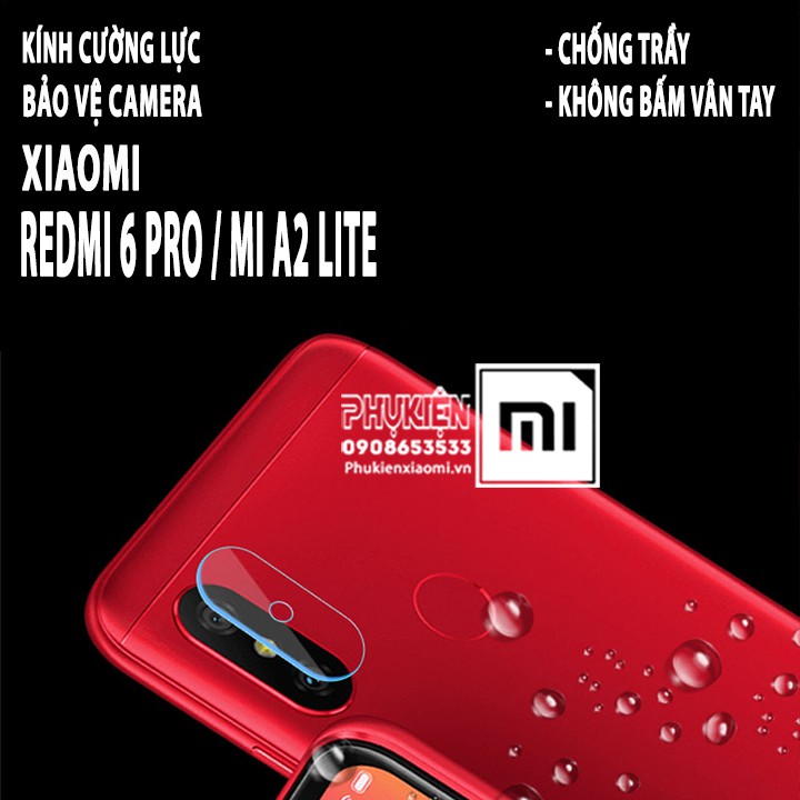 Bộ 01 miếng dán Camera cho máy Xiaomi Redmi 6 Pro Mi A2 Lite - Full Box