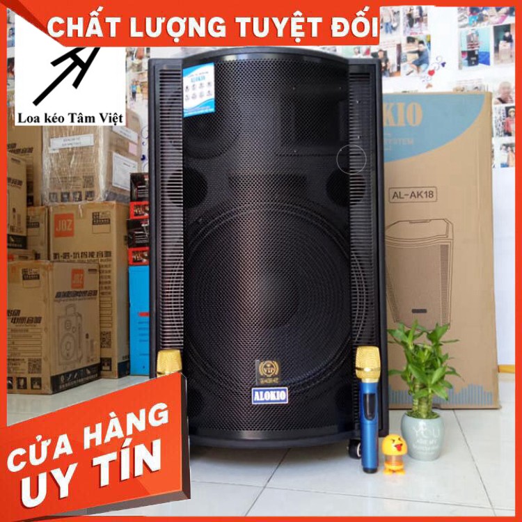 [Chính hãng] Loa kéo gỗ “ALOKIO AK-18” bass 5 tấc - BAO SHIP – Loa kéo Tâm Việt. - hàng chất lượng, giá tốt nhất TQ