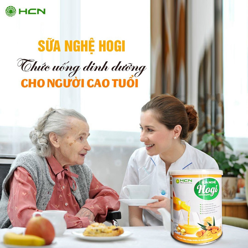 Sữa Nghệ cao cấp HOGI 400 Gram Giúp Da Sáng Mịn, Ngừa Nám, giảm cân
