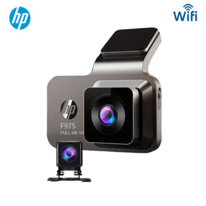 Camera hành trình ô tô thương hiệu cao cấp HP f975x tích hợp camera lùi Wifi GPS, độ nét Full HD (Bảo hành 12 tHÁNG