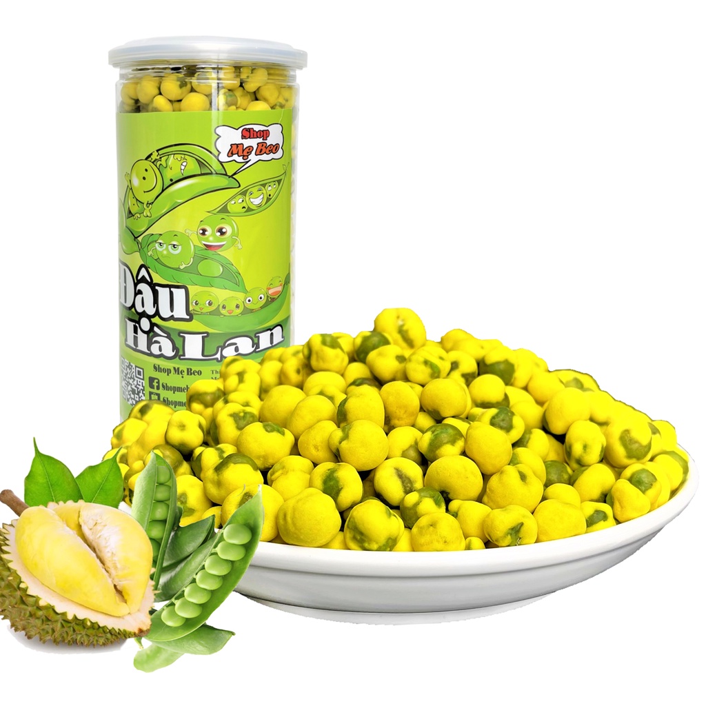 Đậu hà lan tẩm vị Sầu Riêng 450Gr cực ngon