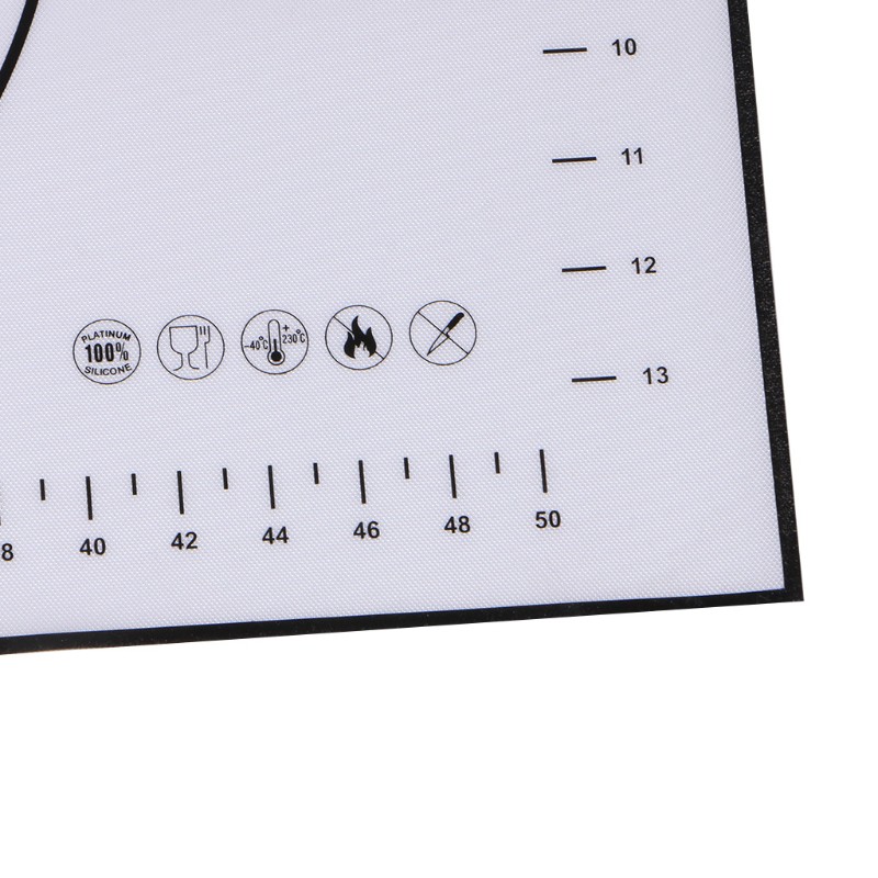 Thảm Nhào Bột Bánh Bằng Silicone 2 Màu 60x40cm