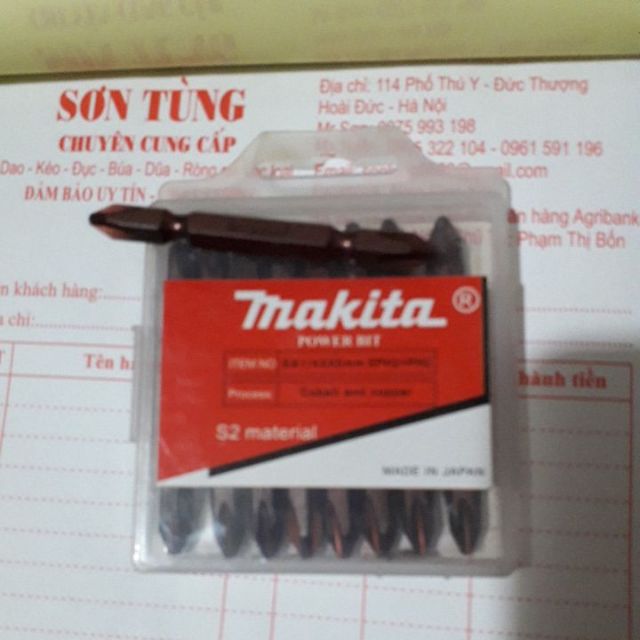 Đầu bắn vít, bắn tôn makita