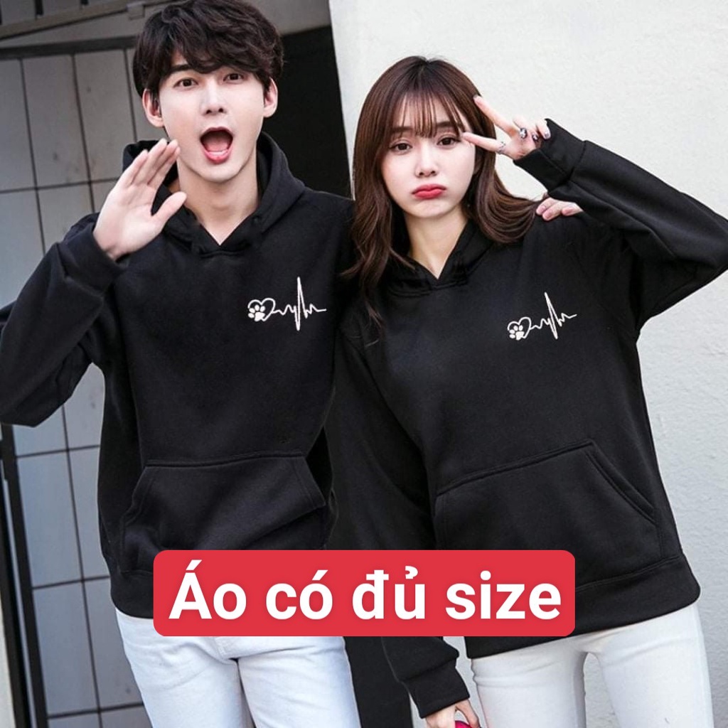 BST áo khoác đôi hoodie PHẢN QUANG áo đôi có mũ tay dài thu đông chất đẹp mặc ấm, êm [GIÁ 1 ÁO]