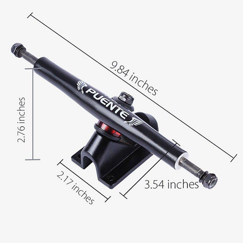 PUENTE 2Pcs Generic 7 Inch Skateboard Bracket Truck Accessory Shock Resistant Skateboard Trucks Parts