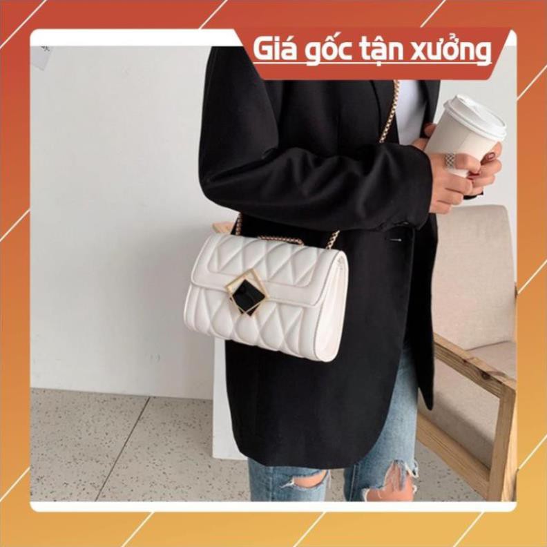 👛ẢNH SHOP CHỤP👛 Túi đeo chéo trần trám khóa kính nghiêng thời trang BH 403
