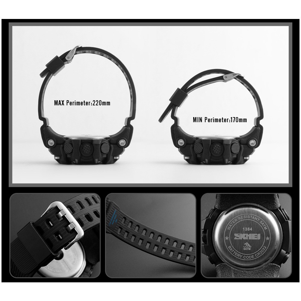 Đồng Hồ Điện Tử Chống Sốc Đa Năng SKMEI 1384