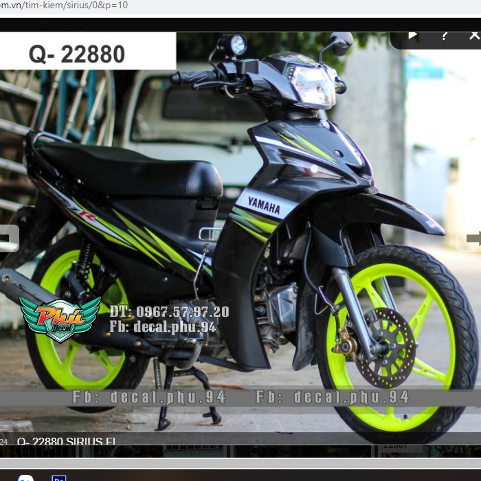 Tem rời Sirius FI xe đen (V)