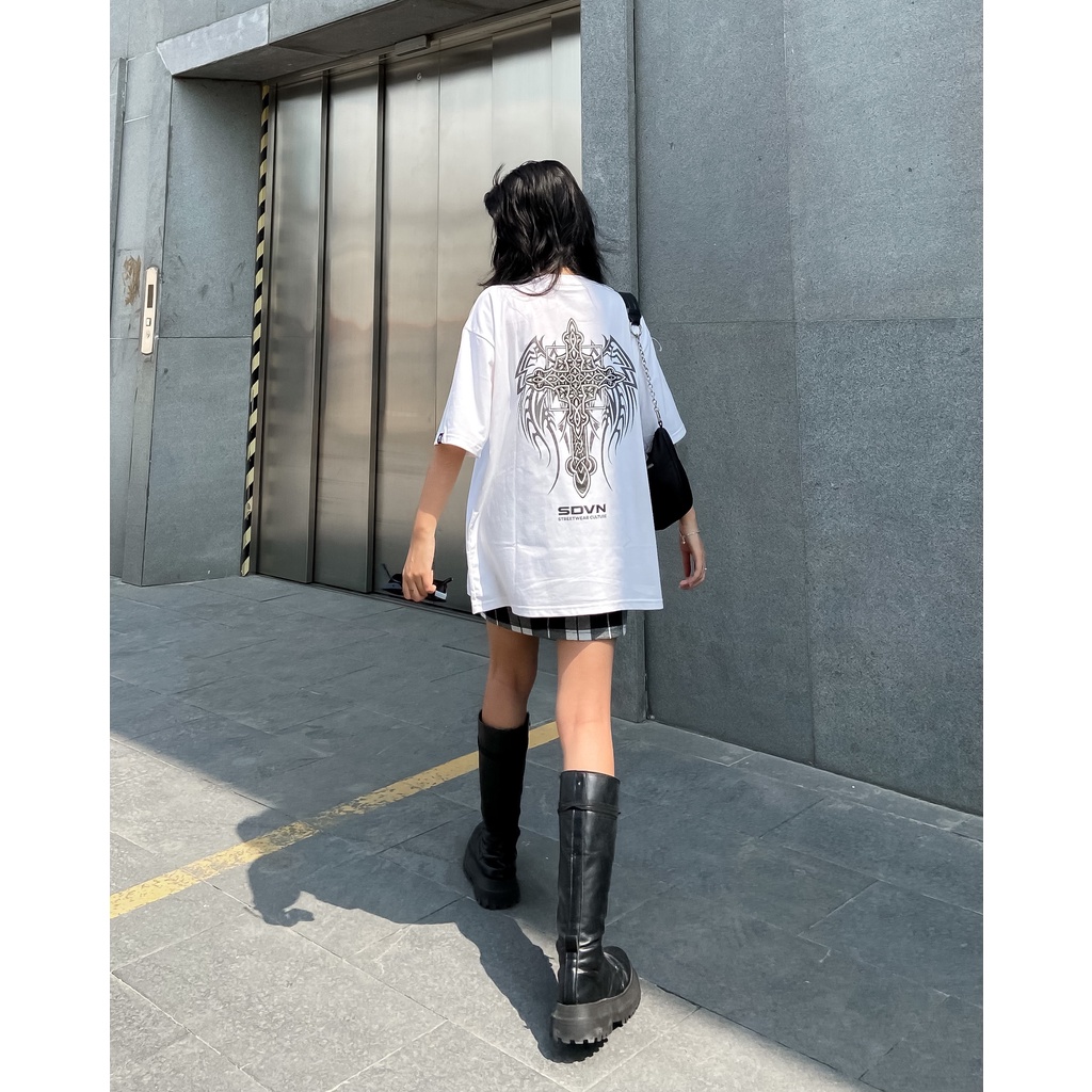 Áo Thun Unisex Nam Nữ Local Brand SDVN CROSS