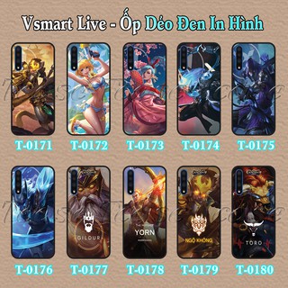 Ốp lưng Vsmart Live dẻo đen in hình tướng LQ mobile
