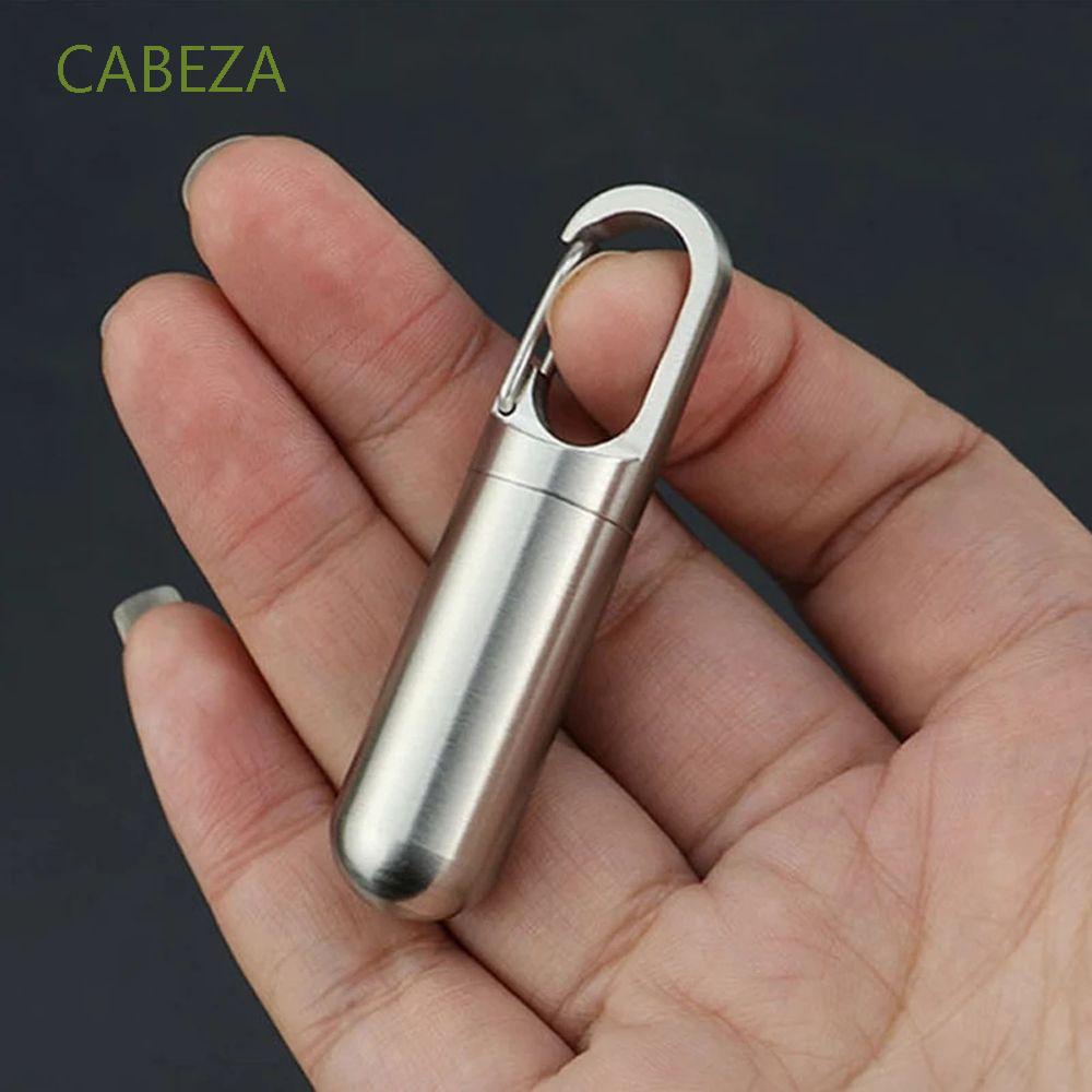 Hộp đựng thuốc mini bằng thép không gỉ chống thấm nước tiện lợi khi đi du lịch