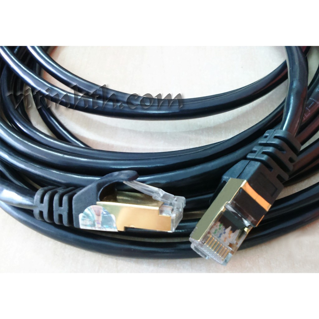 Cáp mạng LAN Cat5e đúc chống nhiễu 10m - THComputer Q11