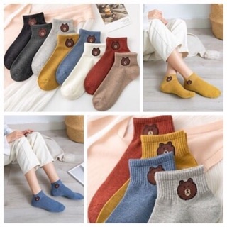 🧣set 10 vớ gấu brown