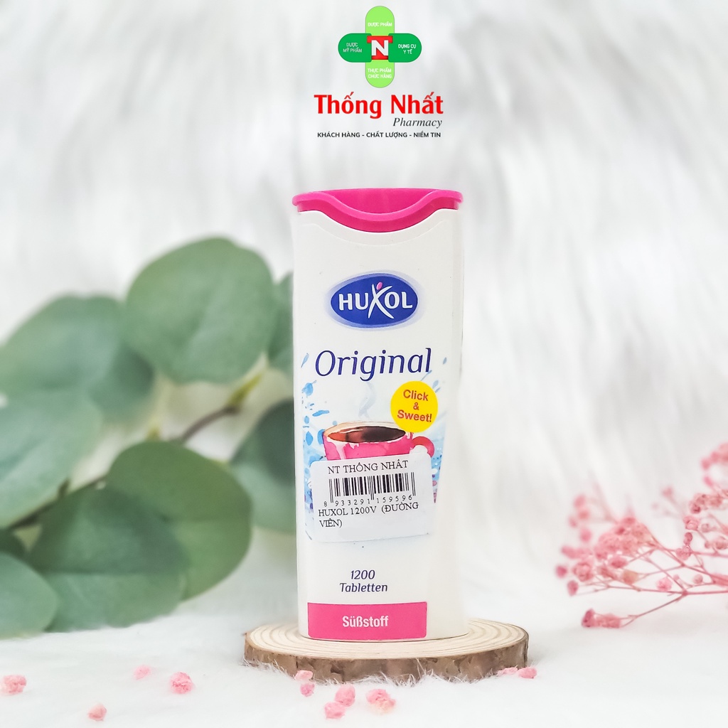Đường ăn kiêng cho người tiểu đường, giảm cân, eat clean Huxol hộp 1200 viên