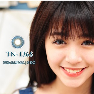 Kính Áp Tròng Tinteye Xanh Dương Tây TN-136s Xanh Giãn Nhẹ