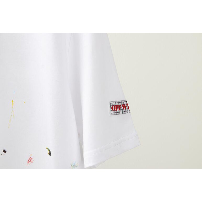Áo Thun Off-White Tay Ngắn Chất Cotton In Chữ Thời Trang